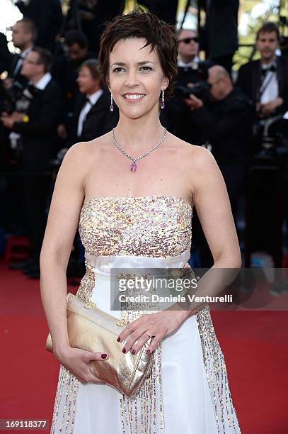 Nathalie Renoux attends the Premiere of 'Blood Ties' during the 66th Annual Cannes Film Festival at the Palais des Festivals on May 20, 2013 in...