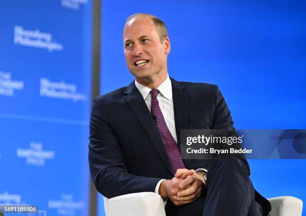 Prince William, Founder and President of The Earthshot Prize speaks onstage during The Earthshot Prize Innovation Summit In Partnership with...