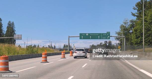 trans-canada highway in langley, british columbia - langley british columbia stock pictures, royalty-free photos & images