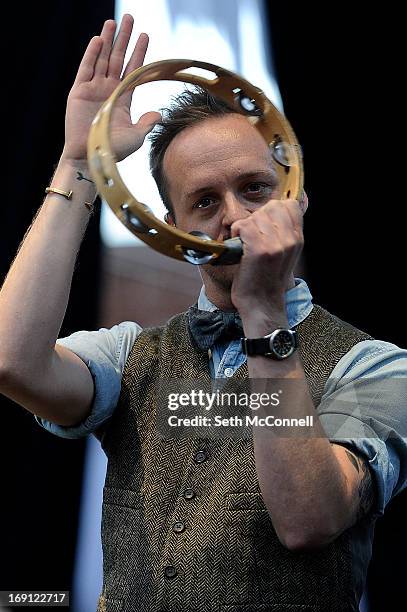 Paper Route vocalist J.T. Daly performs at Red Rocks Amphitheatre on May 16, 2013 in Morrison, Colorado.