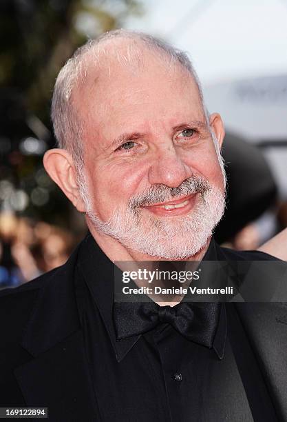 Director Brian De Palma attends the Premiere of 'Un Chateau En Italie' during the 66th Annual Cannes Film Festival at the Palais des Festivals on May...