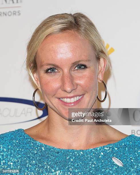 Olympic Athlete Jessica Hardy attends the 28th Annual Sports Spectacular Anniversary Gala at the Hyatt Regency Century Plaza on May 19, 2013 in...