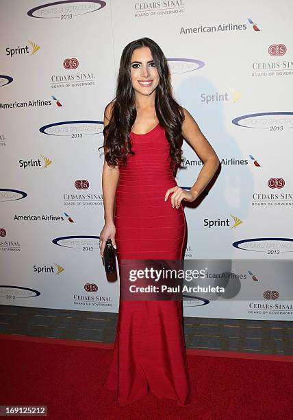 Socialite Caren Brooks attends the 28th Annual Sports Spectacular Anniversary Gala at the Hyatt Regency Century Plaza on May 19, 2013 in Century...