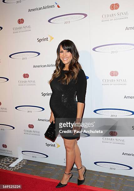 Personality Leeann Tweeden attends the 28th Annual Sports Spectacular Anniversary Gala at the Hyatt Regency Century Plaza on May 19, 2013 in Century...