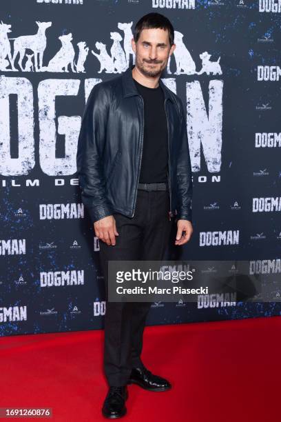 Clemens Schick attends the "Dogman" premiere at Cinema UGC Normandie on September 19, 2023 in Paris, France.