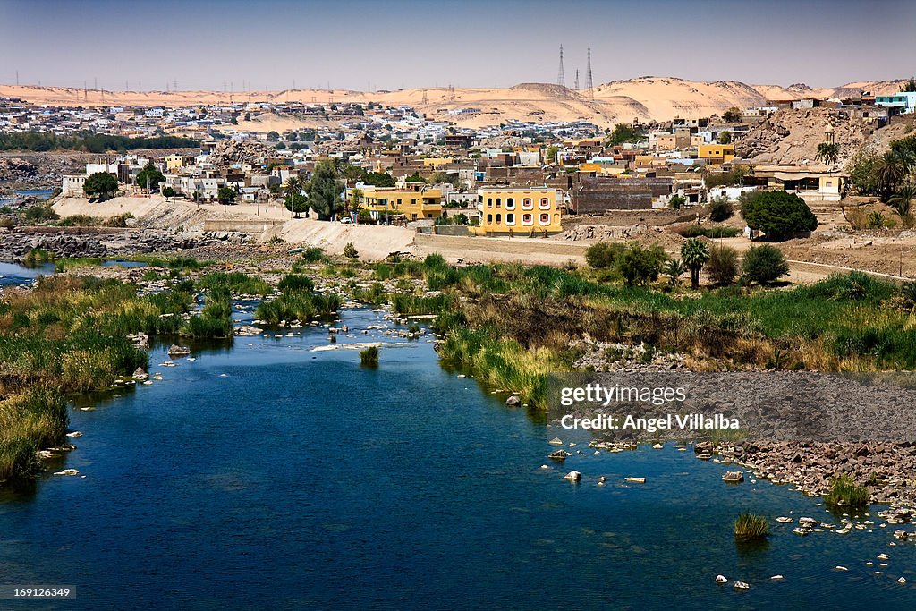Village on the shore of Lake Nasser