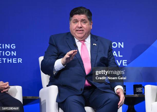 Illinois Gov. J. B. Pritzker participates in the session "Women’s Rights are Human Rights: How to Provide Abortion Care in a Post-Dobbs World"...