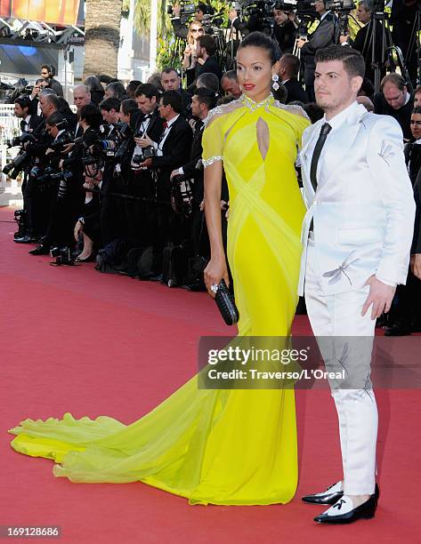 Selita Ebanks and Eli Mizrahi attend the "Blood Ties" Premiere during the 66th Annual Cannes Film Festival at Grand Theatre Lumiere on May 20, 2013...