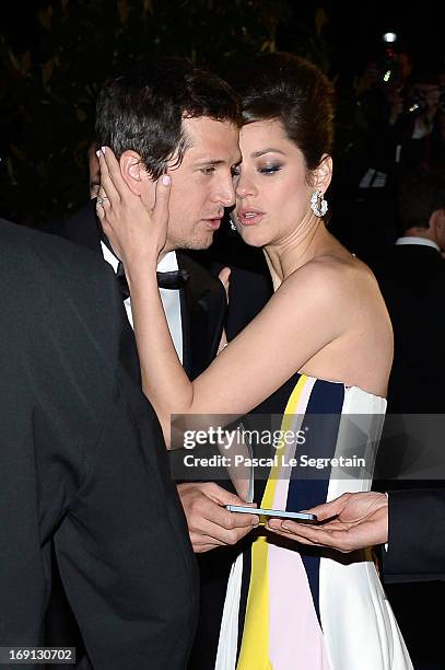 Director Guillaume Canet and actress Marion Cotillard attend the "Blood Ties" Premiere during the 66th Annual Cannes Film Festival at Grand Theatre...