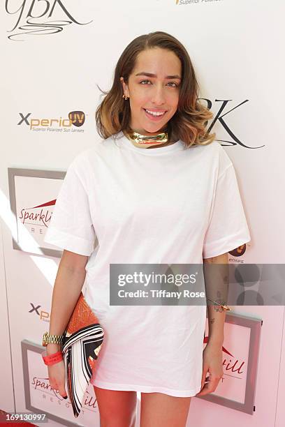 Recording Artist Delilah attends the Sparkling Hill Resort & GBK Productions Luxury Retreat during The Cannes Film Festival on May 20, 2013 in...