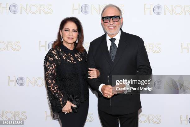 Gloria Estefan and Emilio Estefan attend the 2023 RIAA Honors on September 19, 2023 in Washington, DC.