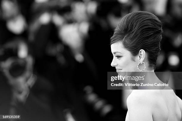 Actress Marion Cotillard attends the 'Blood Ties' Premiere during the 66th Annual Cannes Film Festival at the Palais des Festivals on May 20, 2013 in...