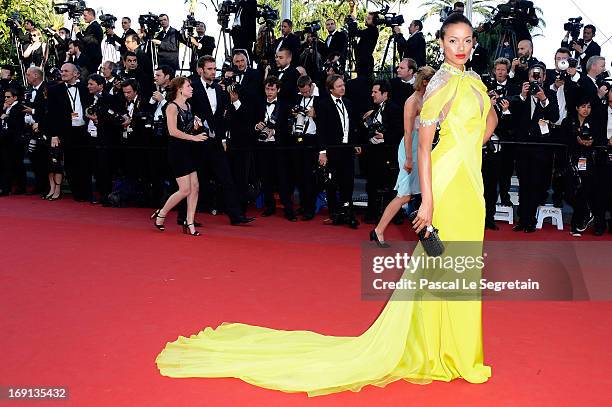 Selita Ebanks attends the "Blood Ties" Premiere during the 66th Annual Cannes Film Festival at Grand Theatre Lumiere on May 20, 2013 in Cannes,...