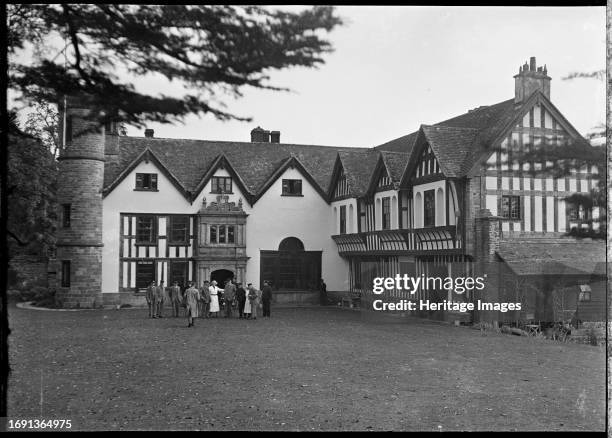 Rudhall House, Rudhall, Ross Rural, Herefordshire, probably 1941. The exterior of Rudhall House seen from the west, with a group of Chelsea...