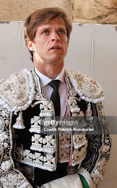 Spanish bullfighter El Juli in action during the 61st annual Pentecost Feria de Nimes at Nimes Arena on May 20, 2013 in Nimes, France. The historic...