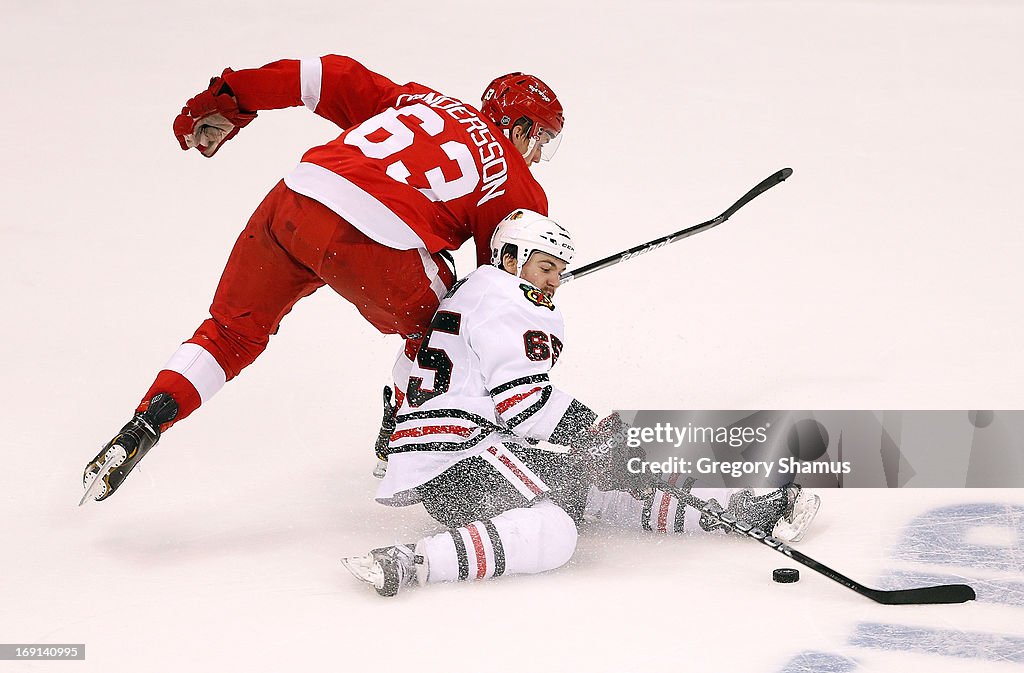 Chicago Blackhawks v Detroit Red Wings - Game Three