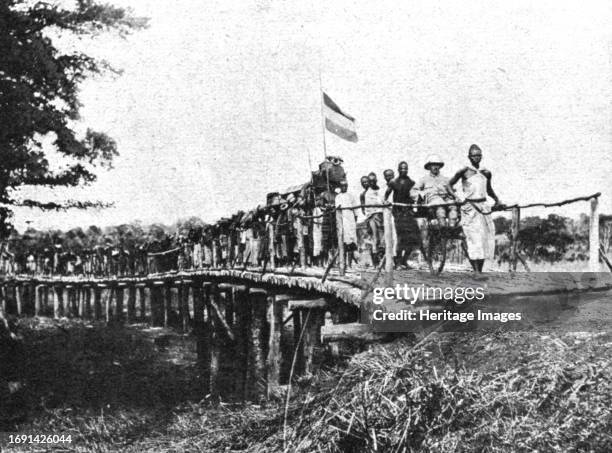 'Conquest of German East Africa; Retreat of the enemy: the procession of the German governor', 1917. From "L'Album de la Guerre 1914-1919, Volume 2"...