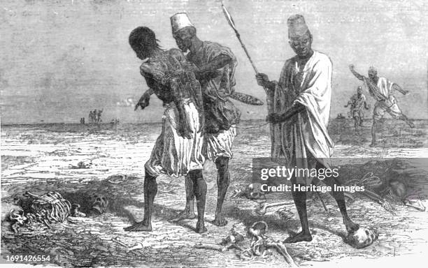 Soldier led to Execution; Journey from the Senegal to the Niger', 1875. From 'Illustrated Travels' by H.W. Bates. [Cassell, Petter, and Galpin, circa...