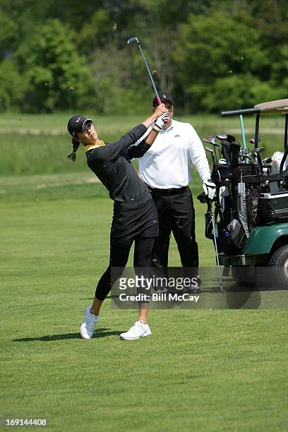 Michelle Wie, LPGA Professional, attends the Ron Jaworski's Celebrity Golf Challenge May 20, 2013 at Atlantic City Country Club in Northfield, New...