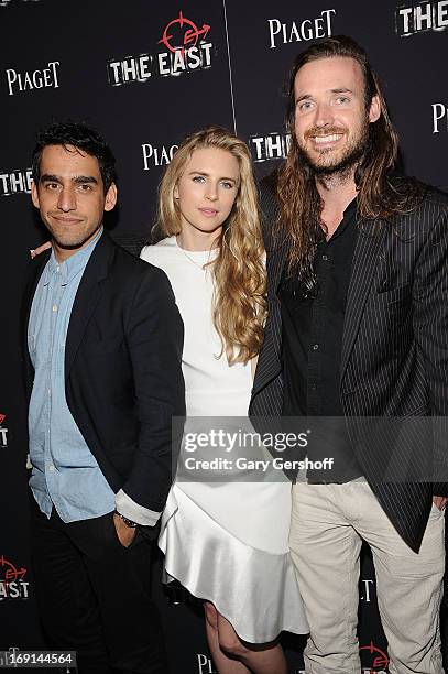 Director Zal Batmanglij, actress Brit Marling and director Mike Cahill attend 'The East' premiere at Landmark's Sunshine Cinema on May 20, 2013 in...