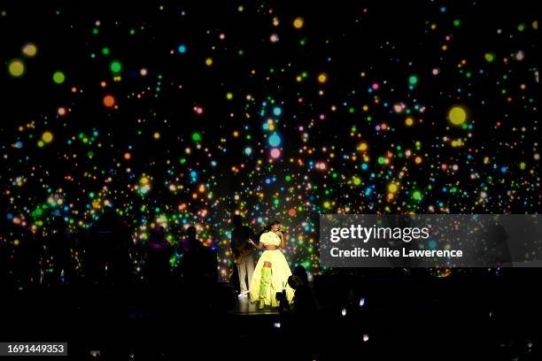 Tiwa Savage performs during Goalkeepers 2023: The Global Goals Awards at Jazz at Lincoln Center on September 19, 2023 in New York City.