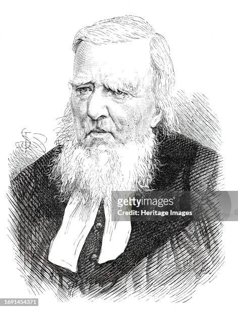 The Rev. Dr. Ingram, of Unst, Shetland Isles, aged One Hundred Years, 1876. Engraving from a photograph by Mr. Charles Spence, of Lerwick. 'Scottish...