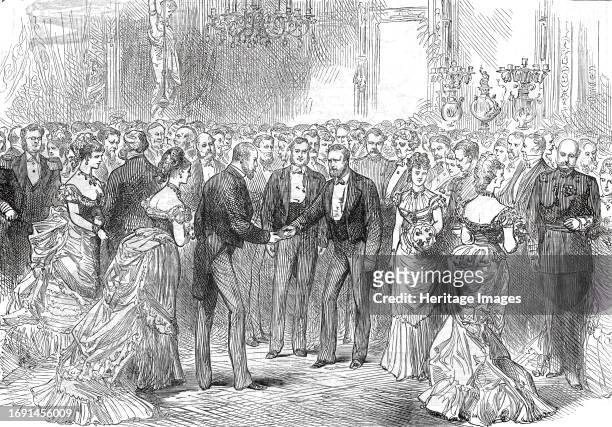Opening of the American Centennial Exhibition: President Grant at Mr. G. W. Child's Reception, from a sketch by one of our special artists, 1876....