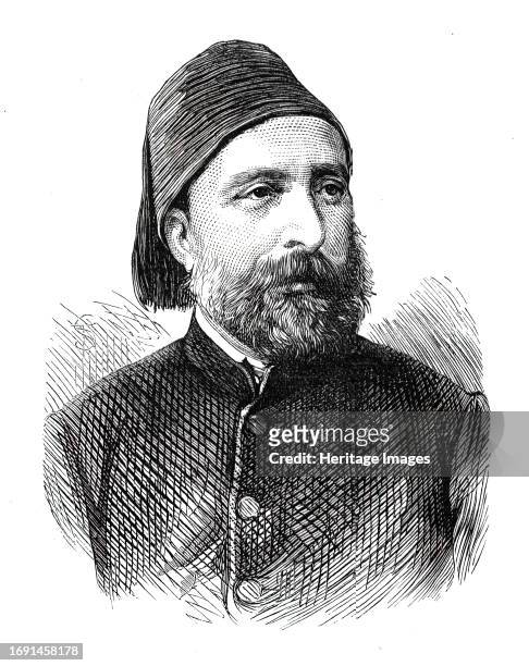 The Assassinations at Constantinople: Midhat Pasha, Minister without Portfolio, 1876. Engraving from a photograph by Abdullah Freres. 'Another...