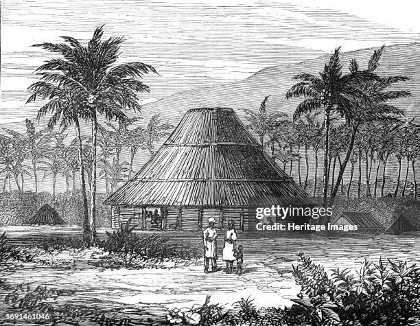 Council House, Samoa, the Scene of the Late Conflict, 1876. '...the insurrection, or revolution...caused an intervention on the part of a British...