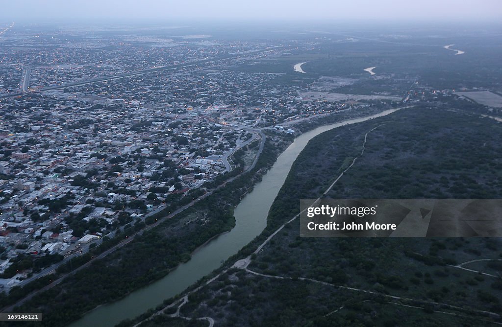 Aerial Views Of The U.S.-Mexico Border On The Rio Grande