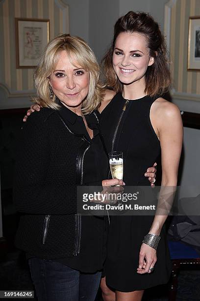 Felicity Kendal and Kara Tointon attend the after party following the press night for Relatively Speaking at Wyndhams Theatre on May 20, 2013 in...