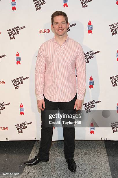 Rory O'Malley attends a one-night-only "The Night Larry Kramer Kissed Me" anniversary performance at Gerald Lynch Theater on May 20, 2013 in New York...