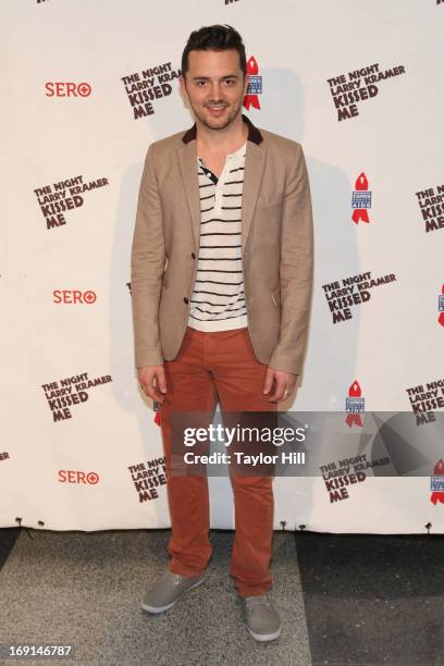 Chad Ryan attends a one-night-only "The Night Larry Kramer Kissed Me" anniversary performance at Gerald Lynch Theater on May 20, 2013 in New York...