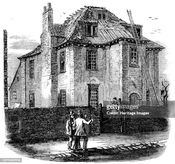 House in Deptford in which Peter the Great resided, 1858. '...a large, square, brick-built house, situated in Hughes'-fields, was in a most...
