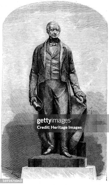 Statue of the Late Mr. Joseph Brotherton, erected in Peel Park, Manchester, 1858. British politician, Nonconformist minister and pioneering...