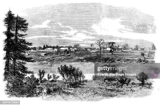 Victoria, the Chief Town of Vancouver's Island, 1858. 'This place, a trading post of the Hudson's Bay Company, bids fair, on account of its position...