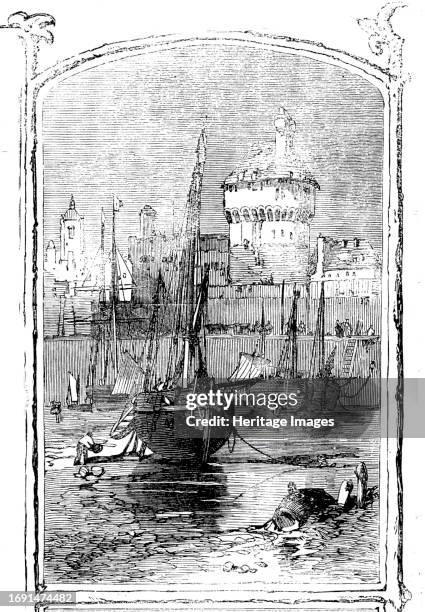 St. Malo, 1858. 'St. Malo is a seaport, in the department of the Ille and Vilaine, on the small island of Aaron, which communicates with the...