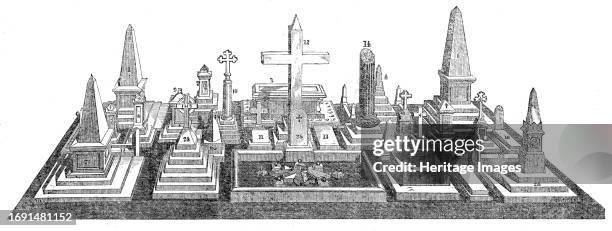 Models in Inkerman Stone of Monuments in the Crimea and at Scutari, presented to Her Majesty by Capt. Brine, R.E., 1858. 'Captain Brine, of the Royal...