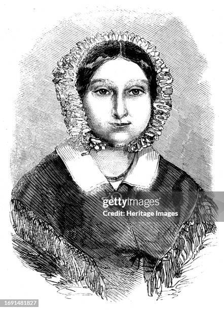 The Late Madame Ida Pfeiffer, 1858. Engraving after a painting by Miss Emily Marie Schmäck, a relative. 'The record of [Madame Pfeiffer's]...