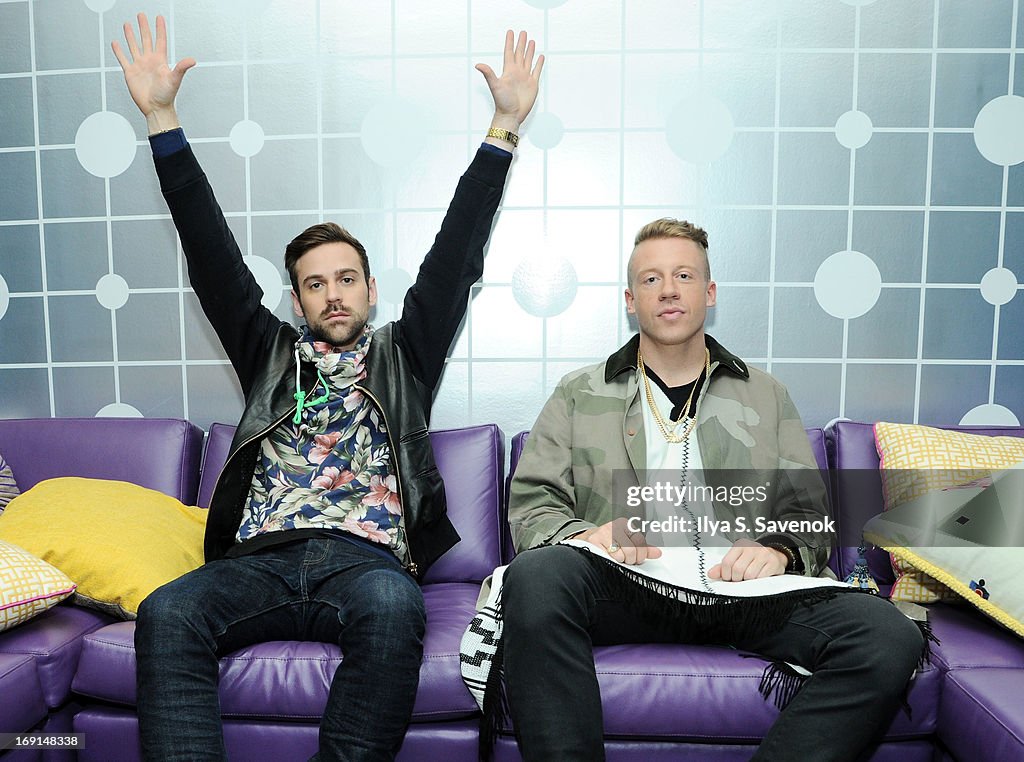 Macklemore & Ryan Lewis And French Montana Visit BET's 106 & Park