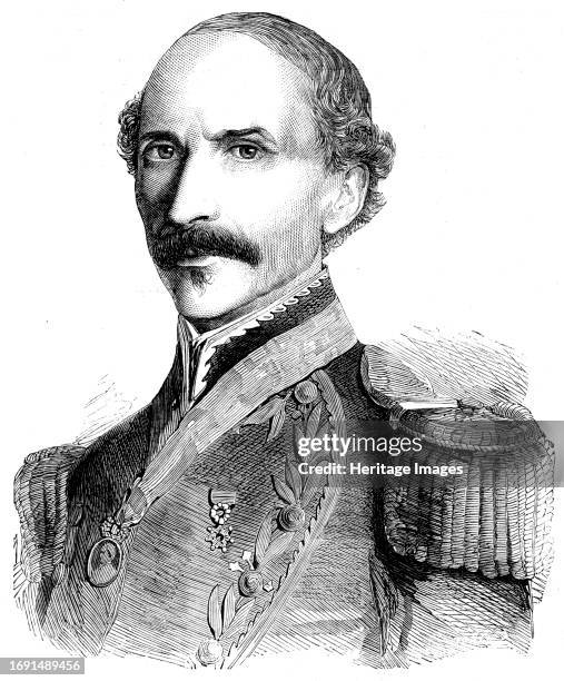 General Castro, President of Venezuela, 1858. 'Placed as he was already in so high a military position [ie Commander-in-Chief]...he preferred the...