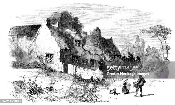 Revolution House, Whittington, Derbyshire, 1858. The cottage is connected '...with one of the most important events in British history - the glorious...