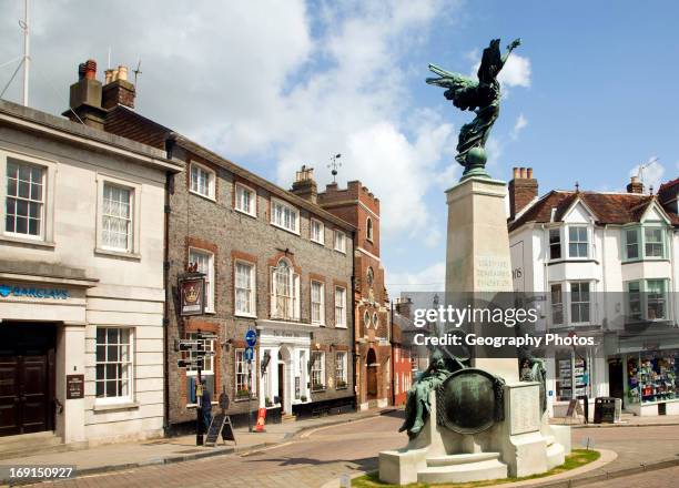 War memorial, Lewes town center, East Sussex, England.