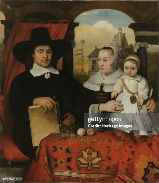 Willem van der Helm , Municipal Architect of Leiden, with his Wife Belytgen Cornelisdr van der Schelt and their Son Leendert , 1656. Creator: Barent...