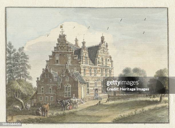The house Den Dam near Zutphen, 1748. Creator: Jan de Beyer.