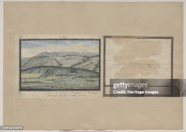 The Dutch East India Company’s post Rietvlei, near Swellendam, seen from the south, 1777-1778.