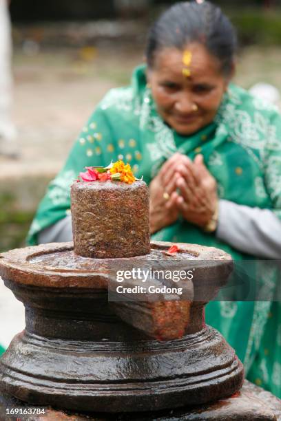 Shiva lingam altar