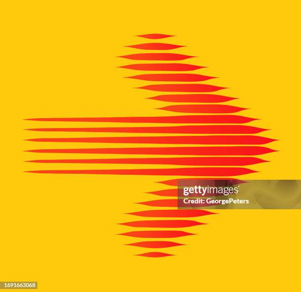 arrow symbol with blurred motion and speed lines - chevron background pattern stock illustrations