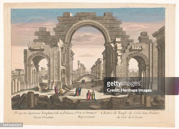 View Of The Ruin Of The Arch Of The Colonnade At Palmyra