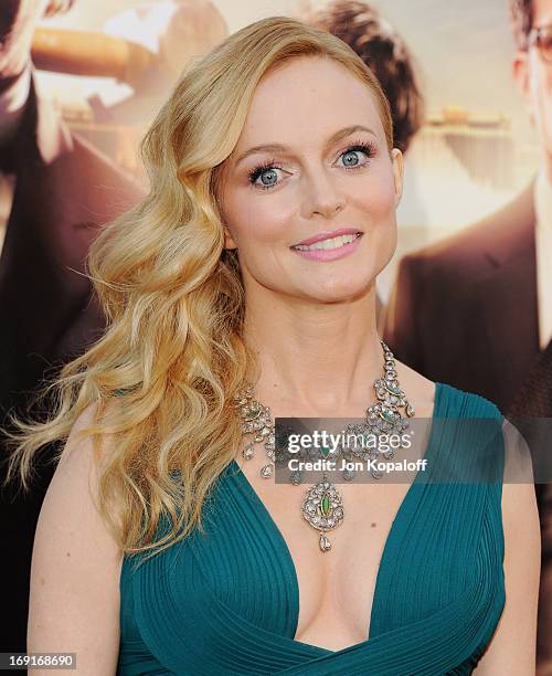 Actress Heather Graham arrives at the Los Angeles Premiere "The Hangover: Part III" at Westwood Village Theatre on May 20, 2013 in Westwood,...